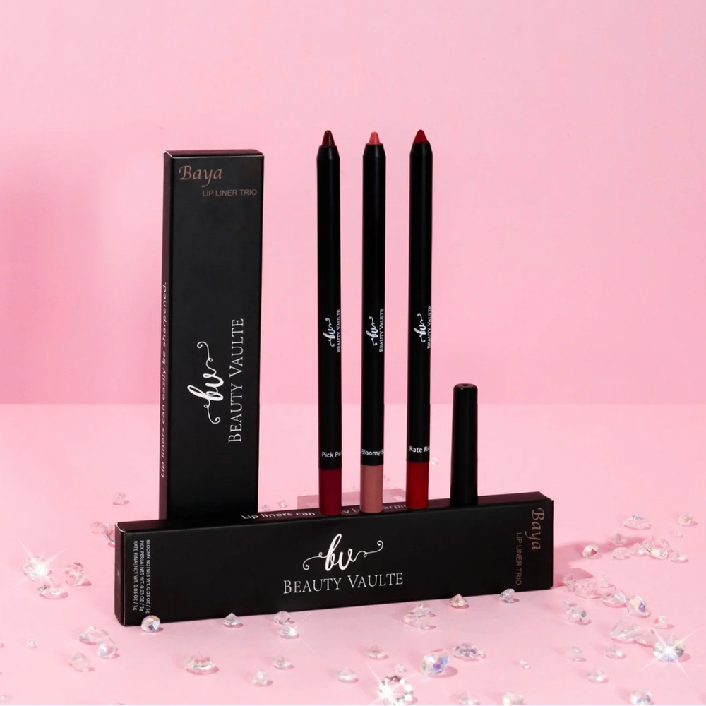 Baya Lip Liner Trio - Bloomy Bo/Rate Rina/Pick Perla NIB